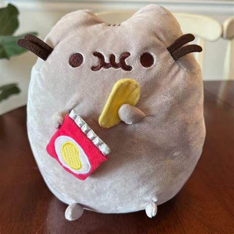 Gund Toys Gund Pusheen The Cat With Potato Chips In Crinkly Bag 9