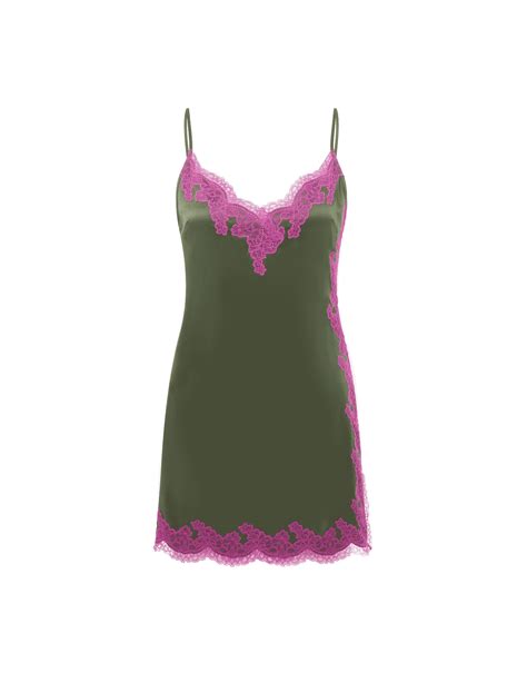 Amelea Short Slip In Khaki Agent Provocateur All Lounge Nightwear