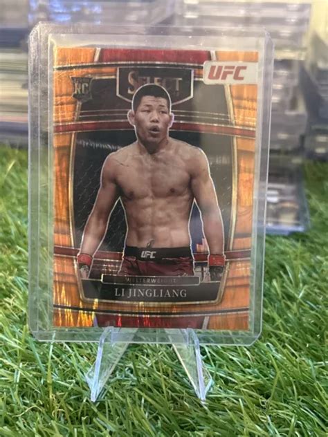 CARTE PRIZM FLASH Orange Li Jingliang 2022 Panini Select UFC Concourse