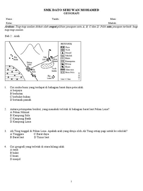 Latihan Geografi Tingkatan 1 Bab 1 Mitchellaresstein Riset