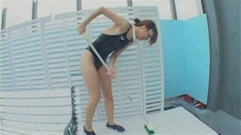 Lady Is Asked To Go Naked As She Mops NLS 541 Part 2 High Quality Leotard Fetish Dance