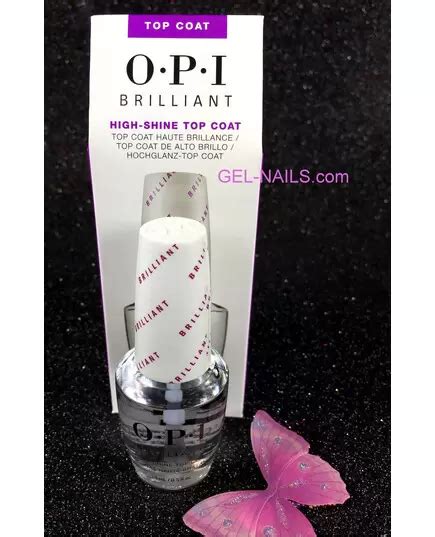 Opi Brilliant High Shine Top Coat Nail Lacquer I Gel Nails