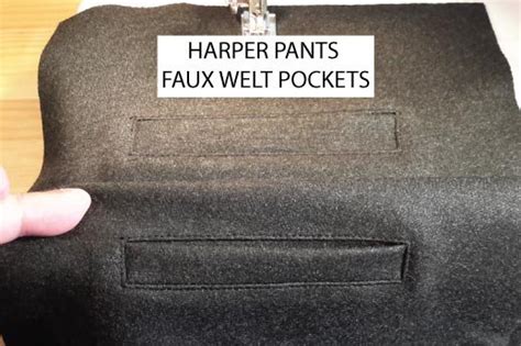 How To Sew A Faux Welt Pocket Designer Stitch