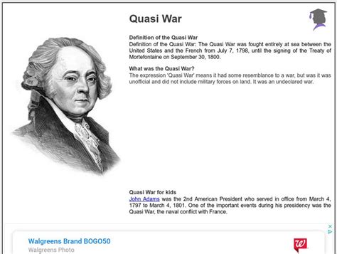 Siteseen: American Historama: Quasi War Article for 9th - 10th Grade | Lesson Planet