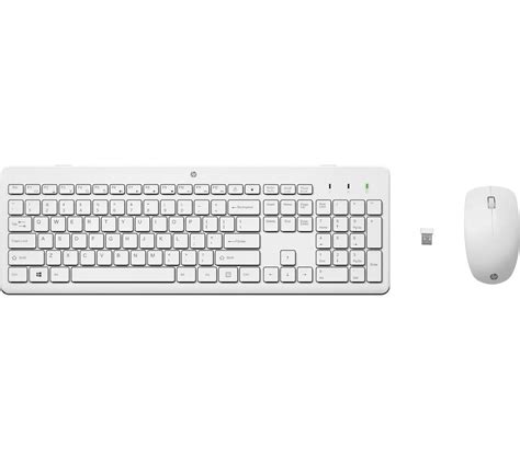 HP 230 Wireless Keyboard Mouse Set White Fast Delivery Currysie