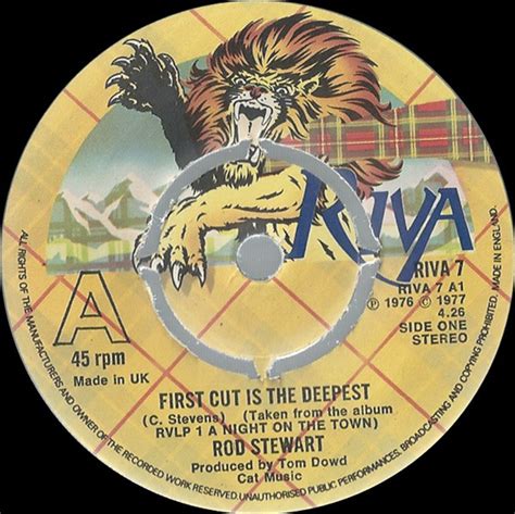 Rod Stewart First Cut Is The Deepest I Dont Want To Talk About It 1977 Knockout Centre