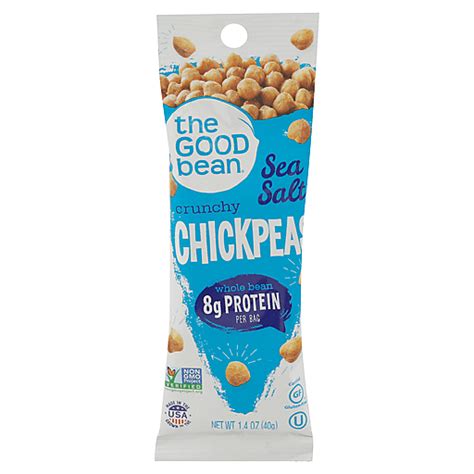 The Good Bean Chickpeas Whole Bean Crunchy Sea Salt Oz Snacks