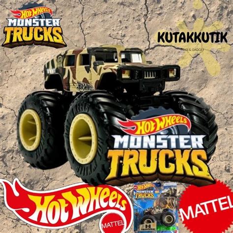 Jual Hot Wheels Monster Trucks Hummer Humvee Cream Coklat Shopee Indonesia