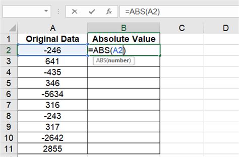 How To Calculate The Absolute Value With ABS Function In Excel My