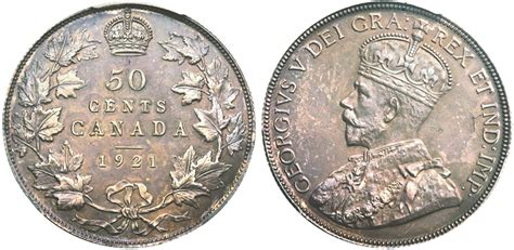 1921-dated 50-cent piece to highlight RCNA Auction - Canadian Coin News