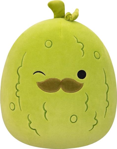 Squishmallows Original Inch Charles Pickle With Mustache Medium