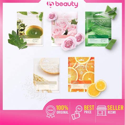 Jual WARDAH Nature Daily Sheet Mask 20ml Sheet Mask Wardah Masker