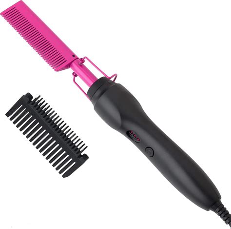 Hot Comb Hair Straightener Heat Pressing Combs Ceramic Electric Hair