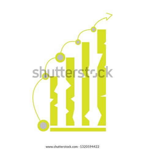 Isolated Success Business Graph Vector Illustration Stock Vector Royalty Free 1320594422