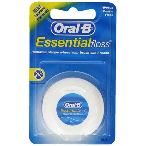 Oral B Essential Waxed Mint Dental Floss 50m Inish Pharmacy Ireland