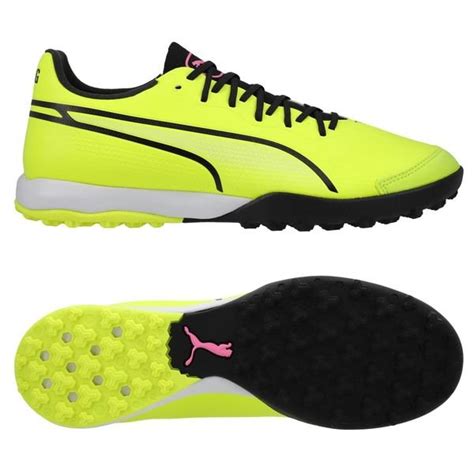 PUMA King Pro TT Phenomenal Electric Lime Zwart Poison Pink