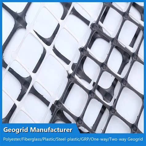 Bitumen Coated PP Plastic Biaxial Geogrid Asphalt Geogrid For Road