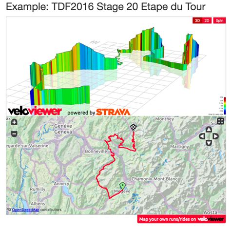 Embeddable Strava Route Interactive 3d Profiles Veloviewer