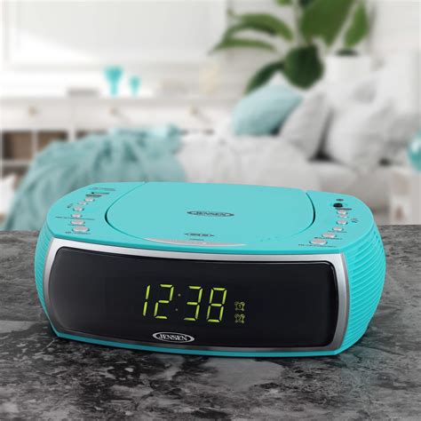 Mua Jensen Turquoise Modern Home Cd Tabletop Stereo Clock Digital Am Fm