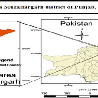 Study area district Muzaffargarh in Punjab, Pakistan | Download ...