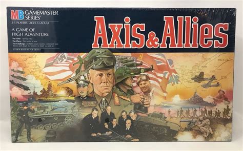 New Axis And Allies Wwii 1942 Board Game 1987 Sealed Milton Bradley