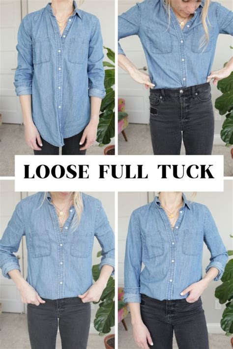 How To Tuck In A Shirt Easy Tucking Styles Paisley Sparrow