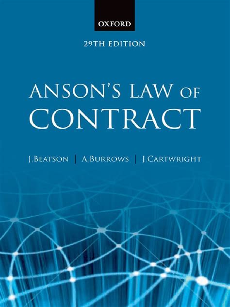 Ansons Law Of Contract 29th Edition Pdf Assignment Law