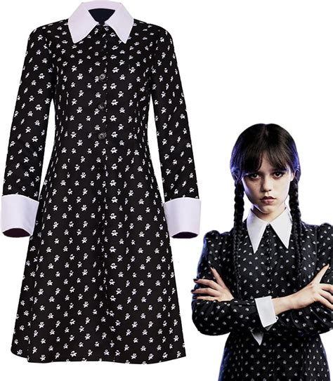 Vestito Mercoled Addams Bambina Costume Mercoledi Addams Famiglia