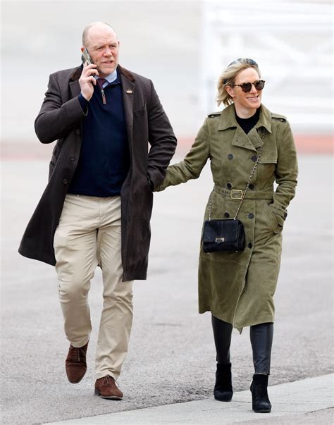 Zara Tindall Looks So Youthful In Leather Skinny Jeans Alongside Husband Mike Hello