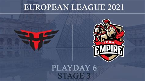 Heroic Vs Empire Clubhouse European League 2021 Playday 6 4