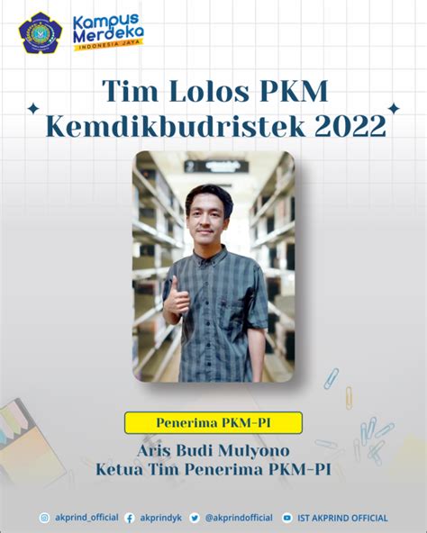 Dua Proposal Tim Mahasiswa Ist Akprind Berhasil Raih Pendanaan Pkm 2022