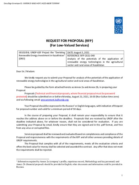 Fillable Online Procurement Notices Undp Analysis Of The Potentials Of