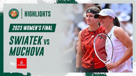 Iga Swiatek vs Karolina Muchova - Final Highlights I Roland-Garros 2023 ...