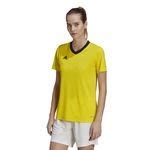 Adidas T Shirt D Entra Nement Entrada Jaune Noir Femme