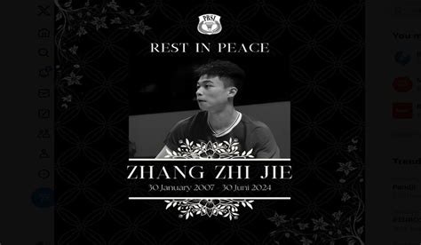 Profil Zhang Zhi Jie Yang Meninggal Saat Bertanding Bintang Bulu