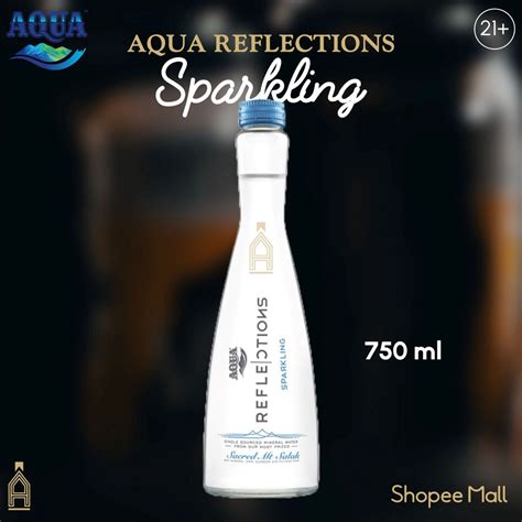 Jual Aqua Reflection Reflections Sparkling 750ml Bottle Kaca Mineral