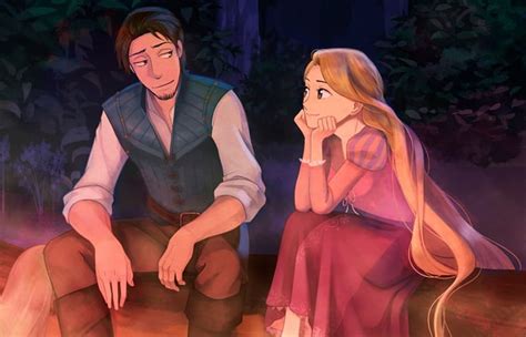 Dibujo De Flynn Rider Y Rapunzel