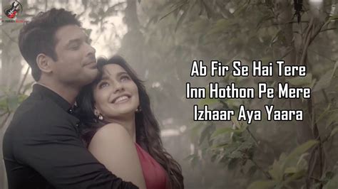 Dil Ko Karaar Aaya Lyrics Sidharth Shukla Neha Sharma Neha Kakkar