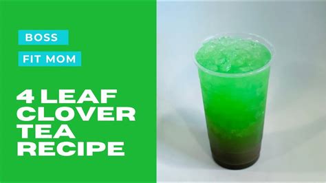 4 Leaf Clover Tea Herbalife Recipe Youtube