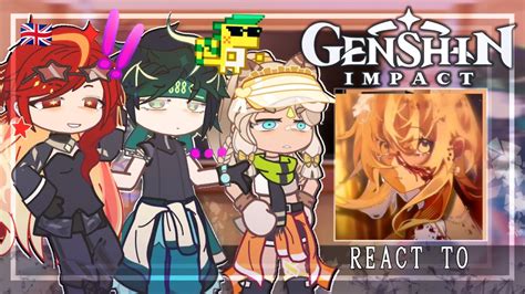 Natlan React To The Traveler Aether Lumine Genshin Impact Gacha