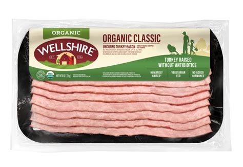 Organic Classic Uncured Turkey Bacon | Gluten Free Bacon | Wellshire