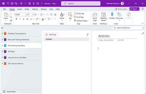 How To Delete A Notebook In Onenote The Training Lady