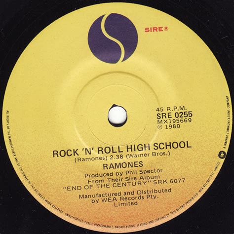 Ramones - Rock 'N' Roll High School (1980, Vinyl) | Discogs