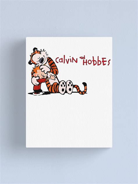 "Calvin And Hobbes Comic Strip – Hobbes Tiger American Comic" Canvas ...