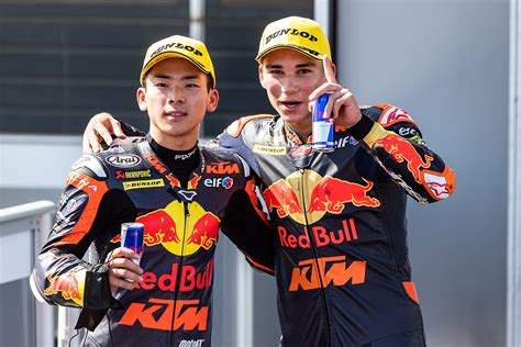 Red Bull Ktm Tech Double Moto Podium Joy As Red Bull Ktm Ajo Go