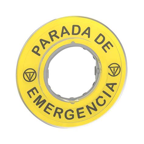 Dispositivo De Parada De Emergencia Con Placa De