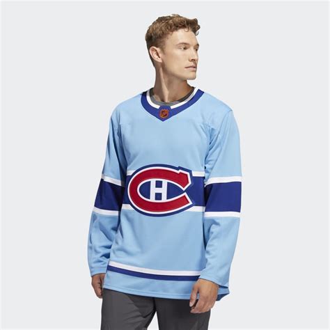 adidas Canadiens Authentic Reverse Retro Wordmark Hockey Jersey - Blue | adidas Canada