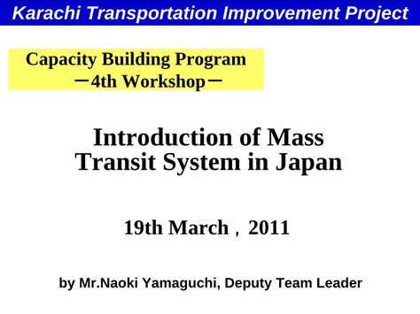 PDF Mass Transit System In Japan DOKUMEN TIPS