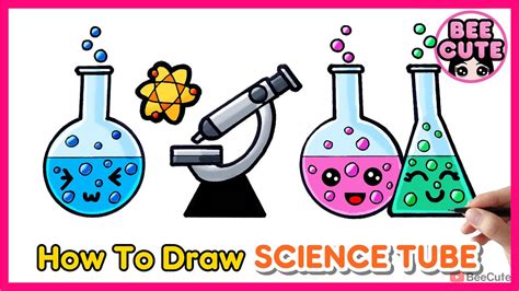 How To Draw Science Stuff Easy Youtube