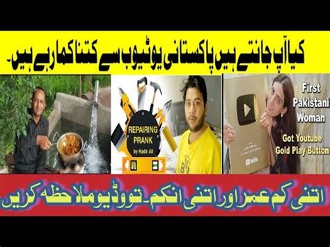 Top Pakistani Youtubers Earning In Information Discovery Youtube